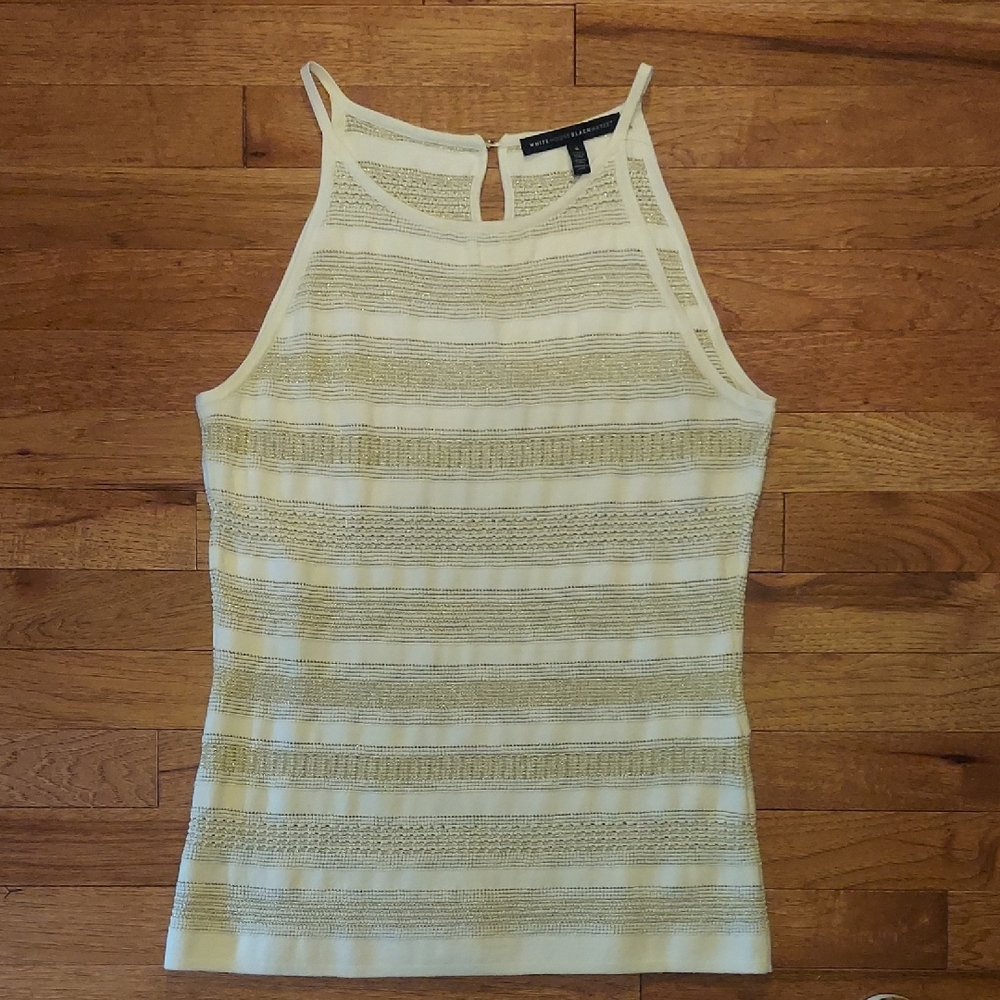 11wElegant Cream Sleeveless Top
